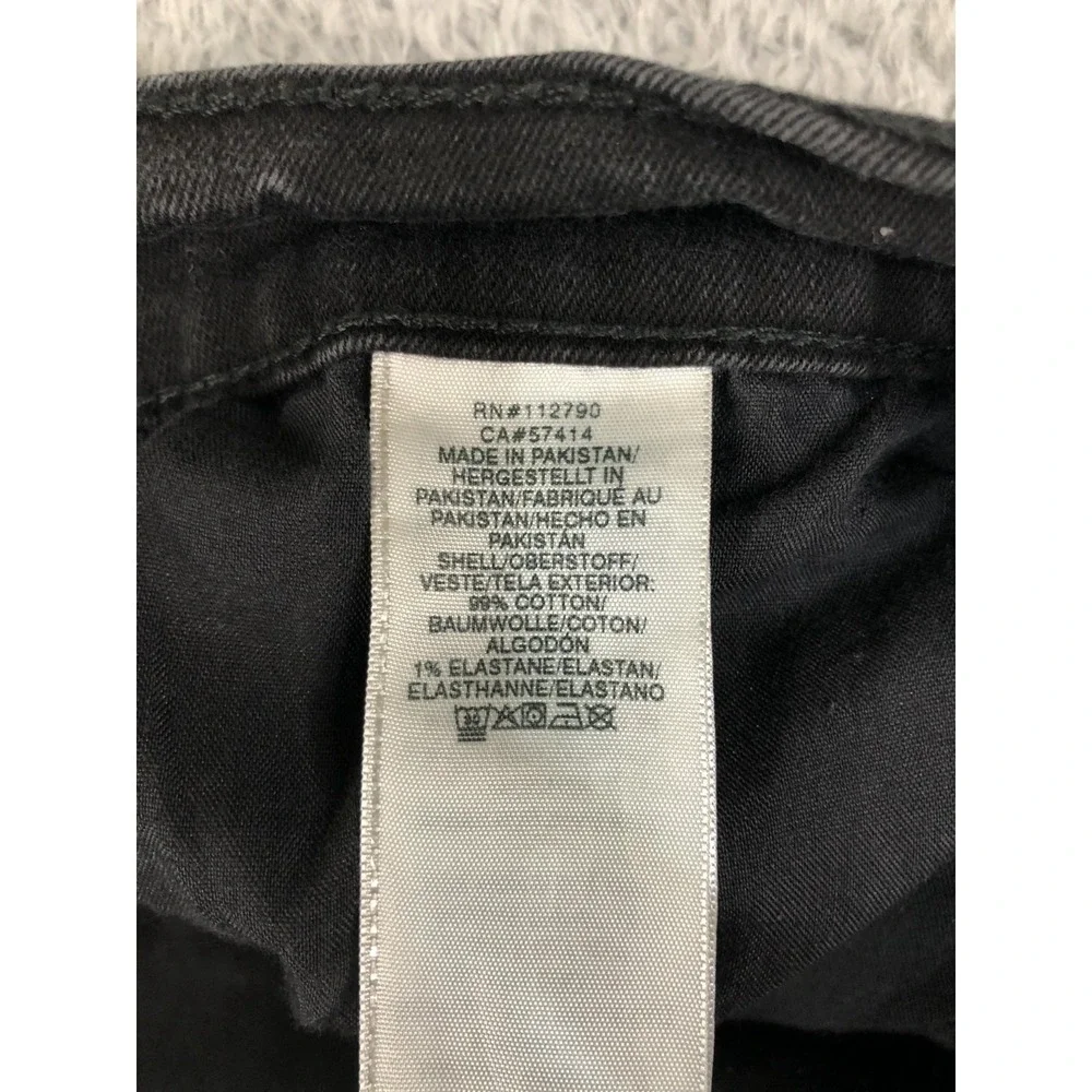 True Religion Jeans Men 44x32 Black Geno Relaxed Slim Denim